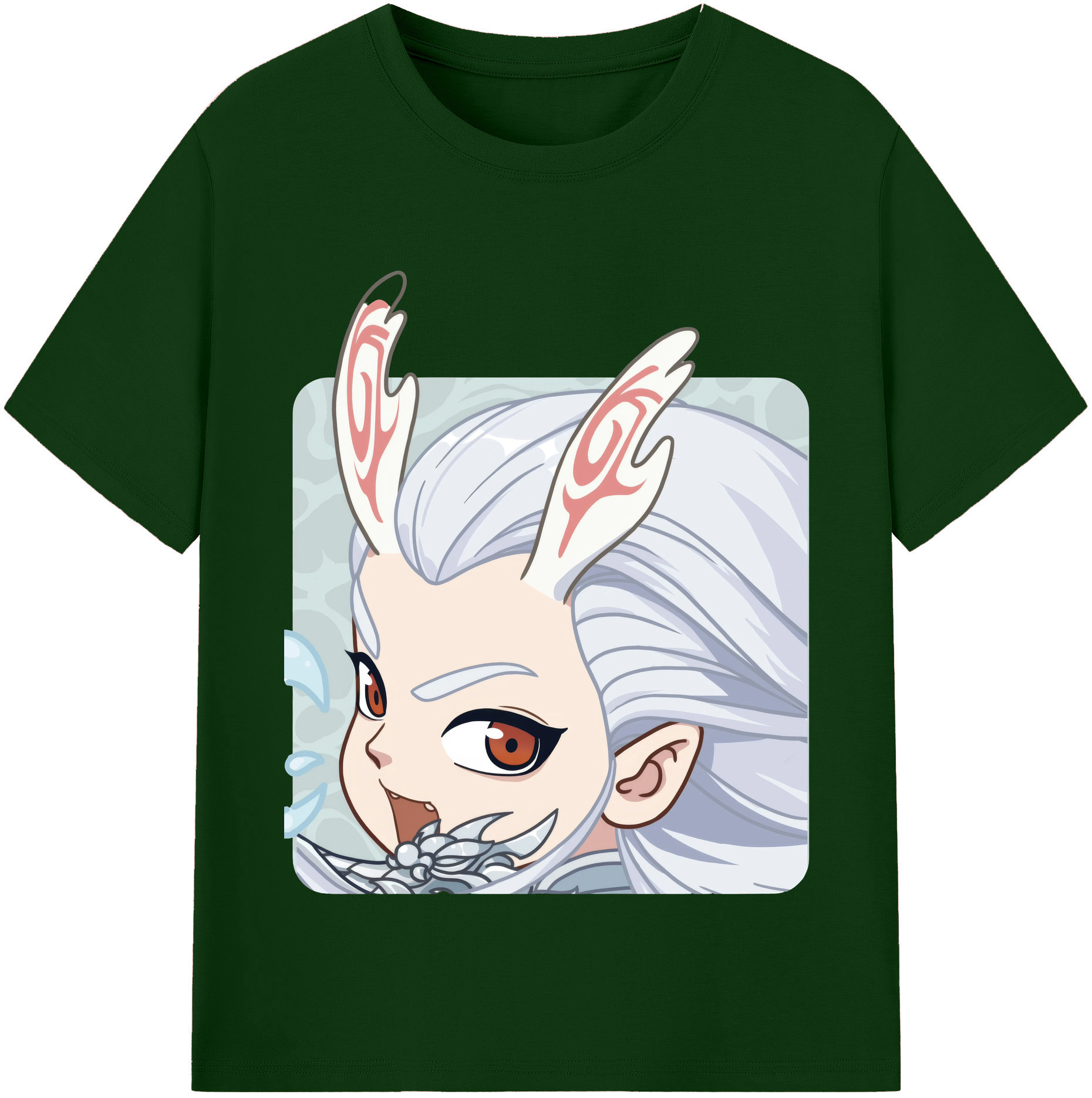 （画像用） Ne Zha 2 ナタ 魔童の大暴れ 綿100％半袖Tシャツ（フロントプリント）